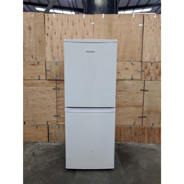 GRADE A2 - electriQ 155 Litre 50/50 Freestanding Fridge Freezer - White