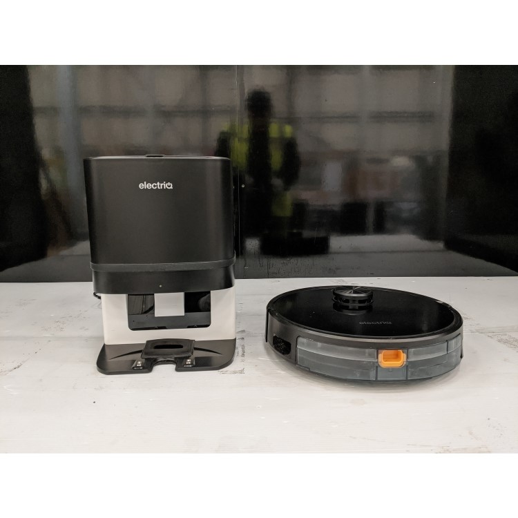 Refurbished electriQ MIMO Robot Vacuum Cleaner and Mop - Self-Emptying - 4000Pa Suction - Black