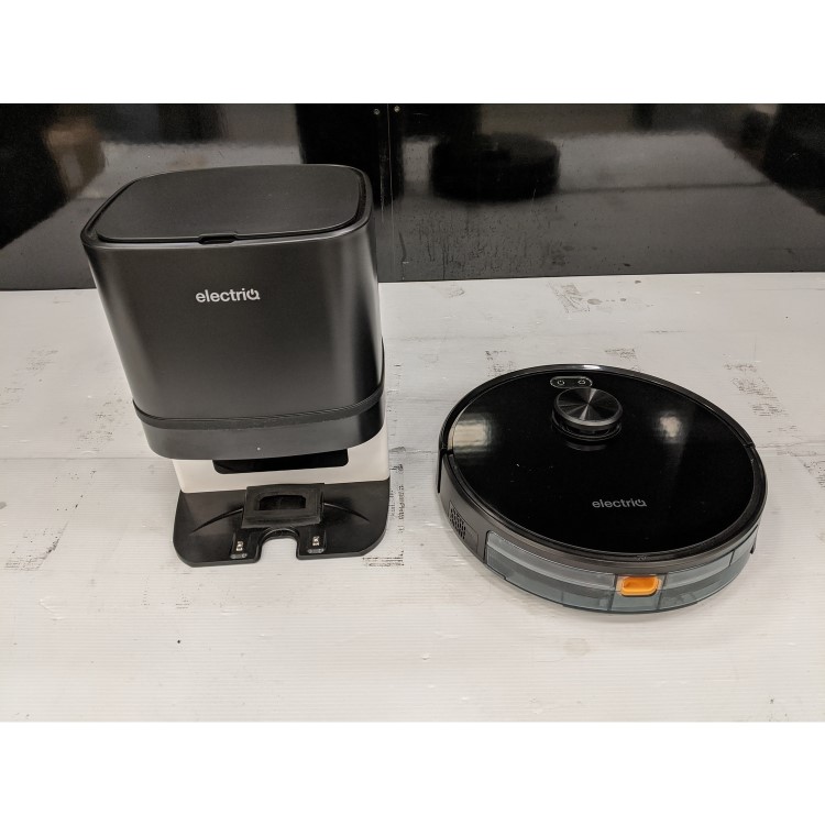 Refurbished electriQ MIMO Robot Vacuum Cleaner and Mop - Self-Emptying - 4000Pa Suction - Black