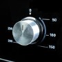 electriQ 65L 9 Function Plug In Electric Fan Single Oven - Black