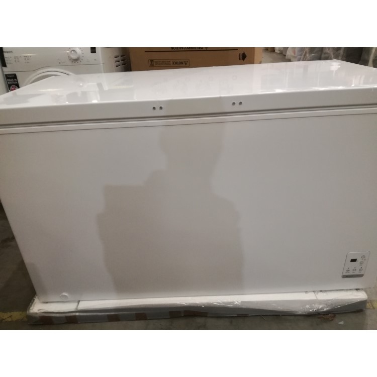 Refurbished electriQ eiqchest400 400 Litre Chest Freezer with LED light in White