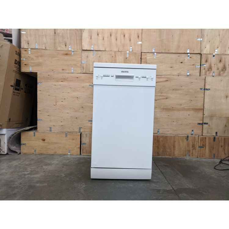 Refurbished electriQ EQDW45WH Slimline 10 Place Freestanding Dishwasher White