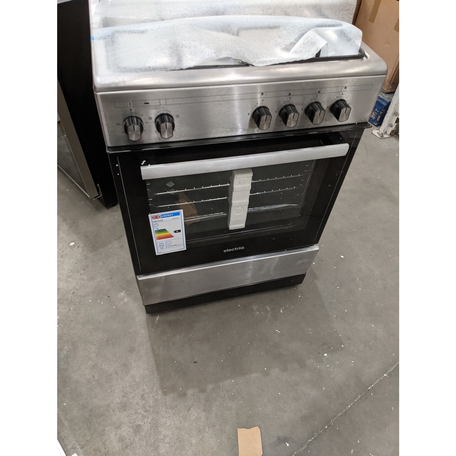 Refurbished electriQ EQDFSC60A 60cm Dual Fuel Single Oven Cooker