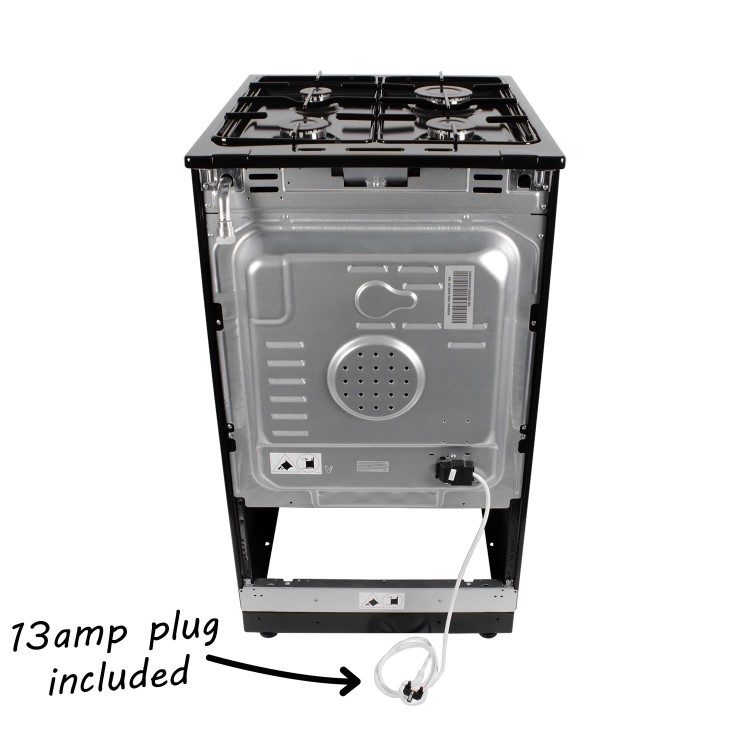 electriQ 50cm Gas Cooker - Black