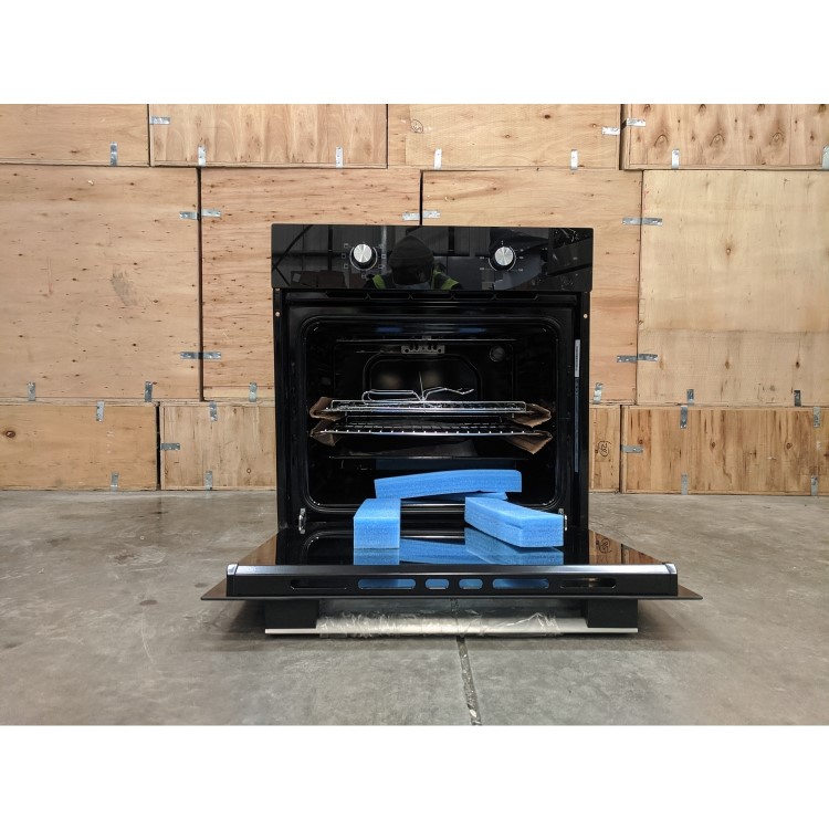 Refurbished electriQ EQOVENM1BLACK 60cm Single Built In Electric Oven Black