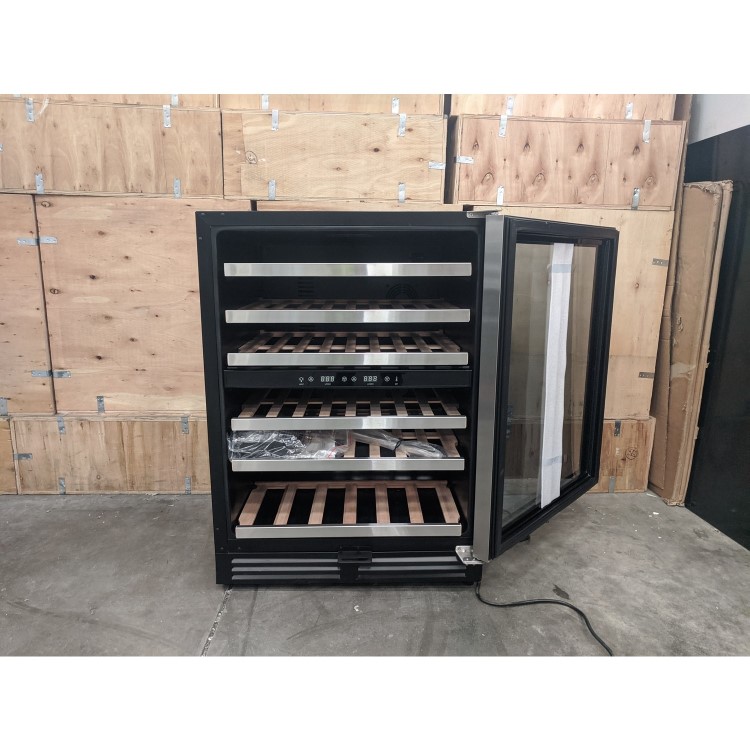 Refurbished electriQ EQWINECH60 Freestanding 51 Bottle Dual Zone Wine Cooler Black