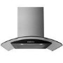 electriQ 60cm Curved Glass Chimney Cooker Hood - Stainless Steel