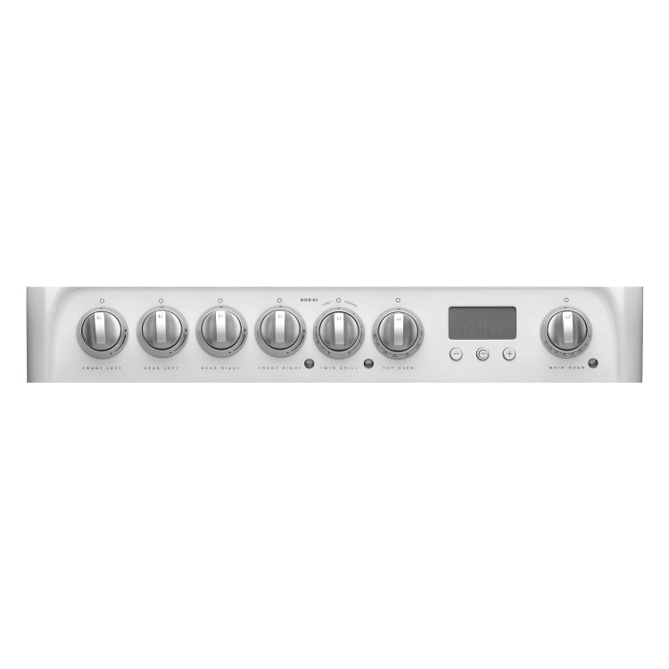 Refurbished Hotpoint HUD61P 60cm Dual Fuel Cooker