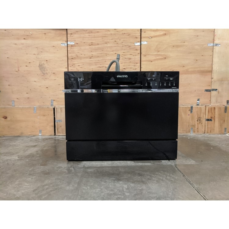 Refurbished electriQ EQDWTTB Integrated 6 Place Table Top Dishwasher Black
