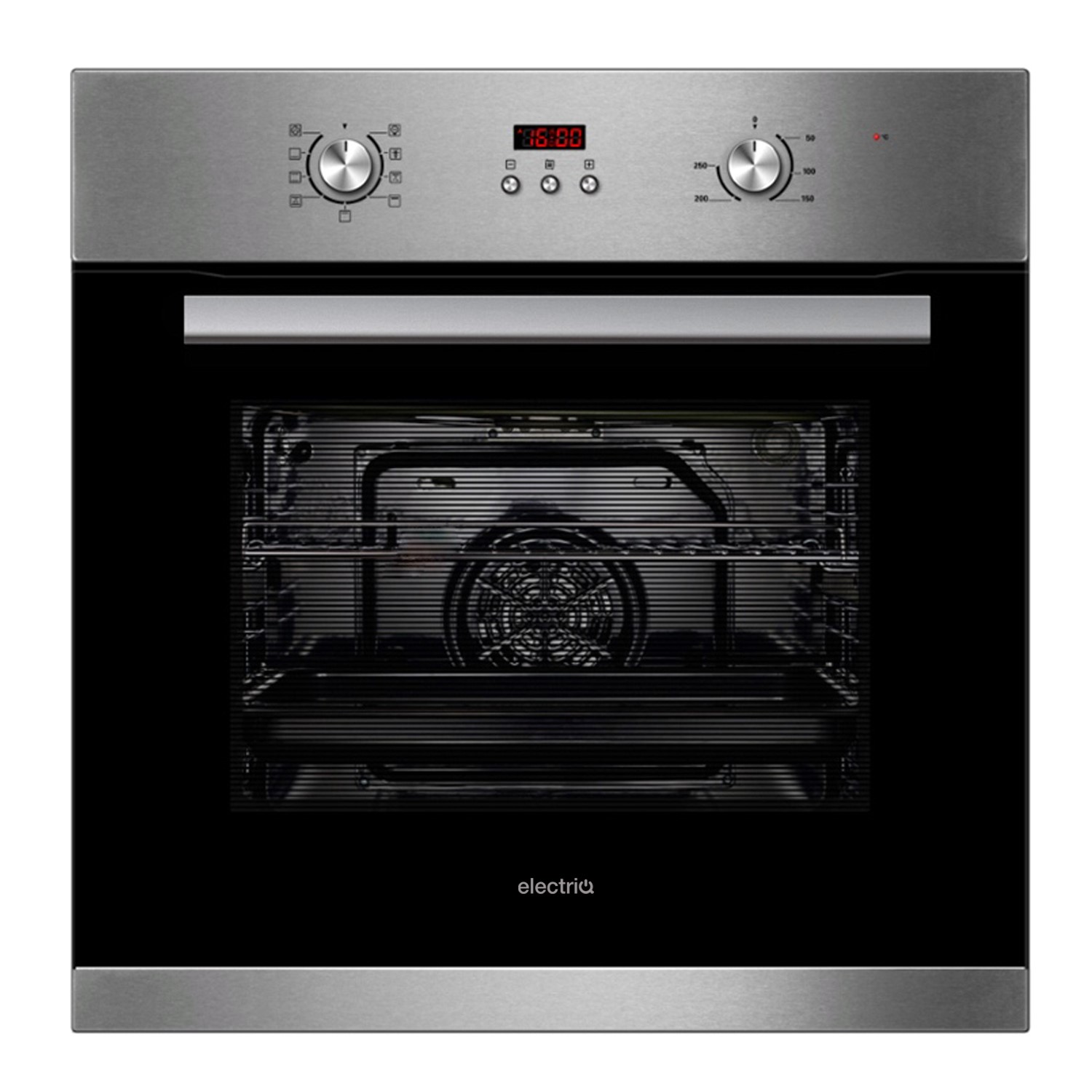 Refurbished electriQ EQOVENM3STEEL 60cm Single Built In Electric Oven