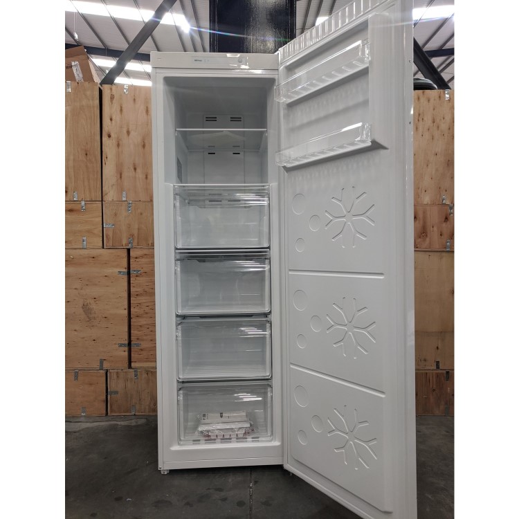 Refurbished electriQ eiQFSFF17055 Freestanding 206 Litre Upright Freezer White