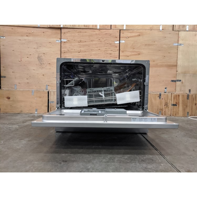 Refurbished electriQ EQDWTTS 6 Place Integrated Table Top Dishwasher Silver