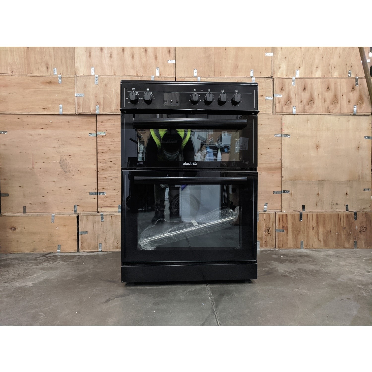 Refurbished electriQ EQEC60B4 60cm Double Cavity Electric Cooker with