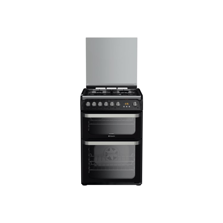 Refurbished Hotpoint HUD61KS 60cm Dual Fuel Cooker
