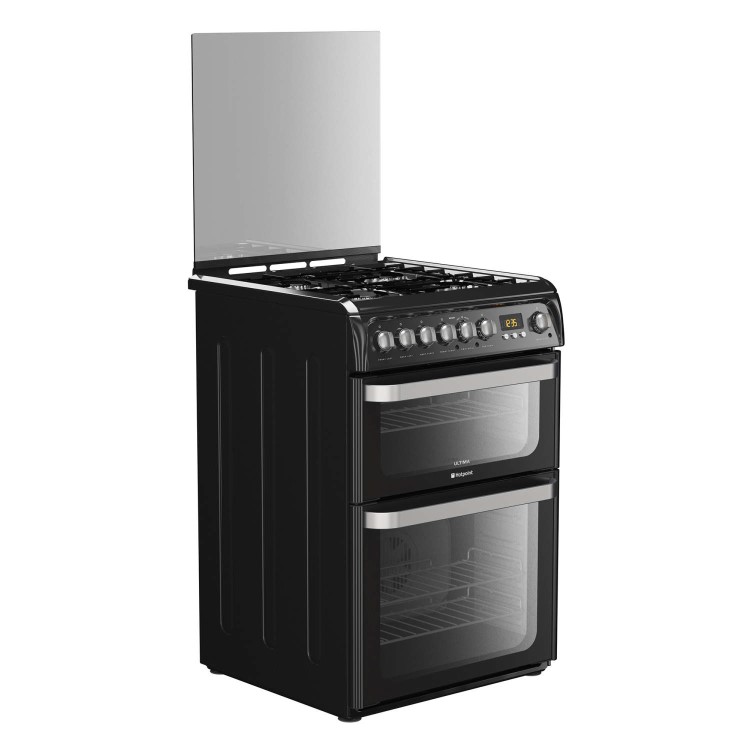 Refurbished Hotpoint HUD61KS 60cm Dual Fuel Cooker