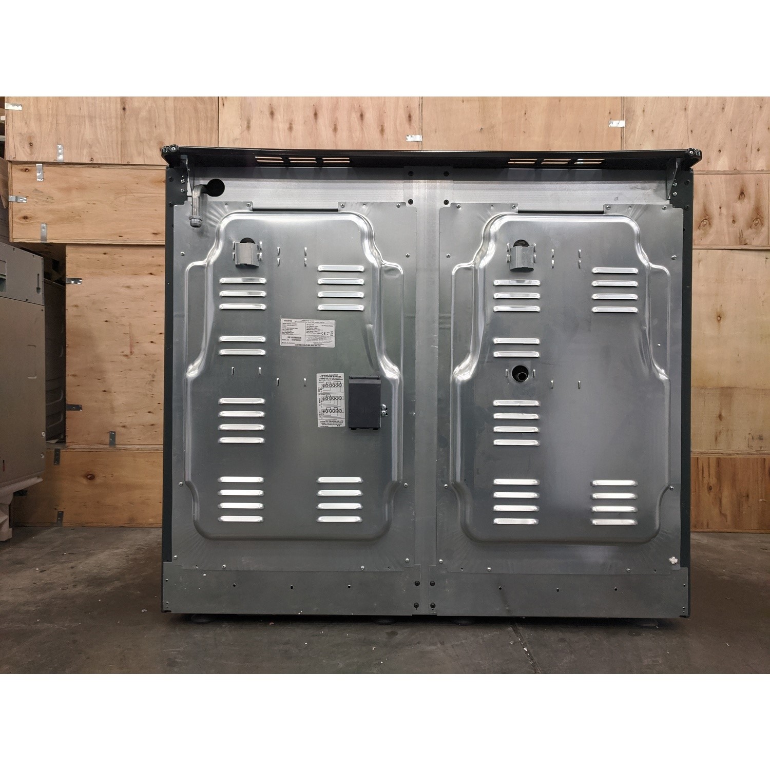 Refurbished electriQ EQRANGE100SLATE 100cm Dual Fuel Range Cooker Slate Grey electriQ