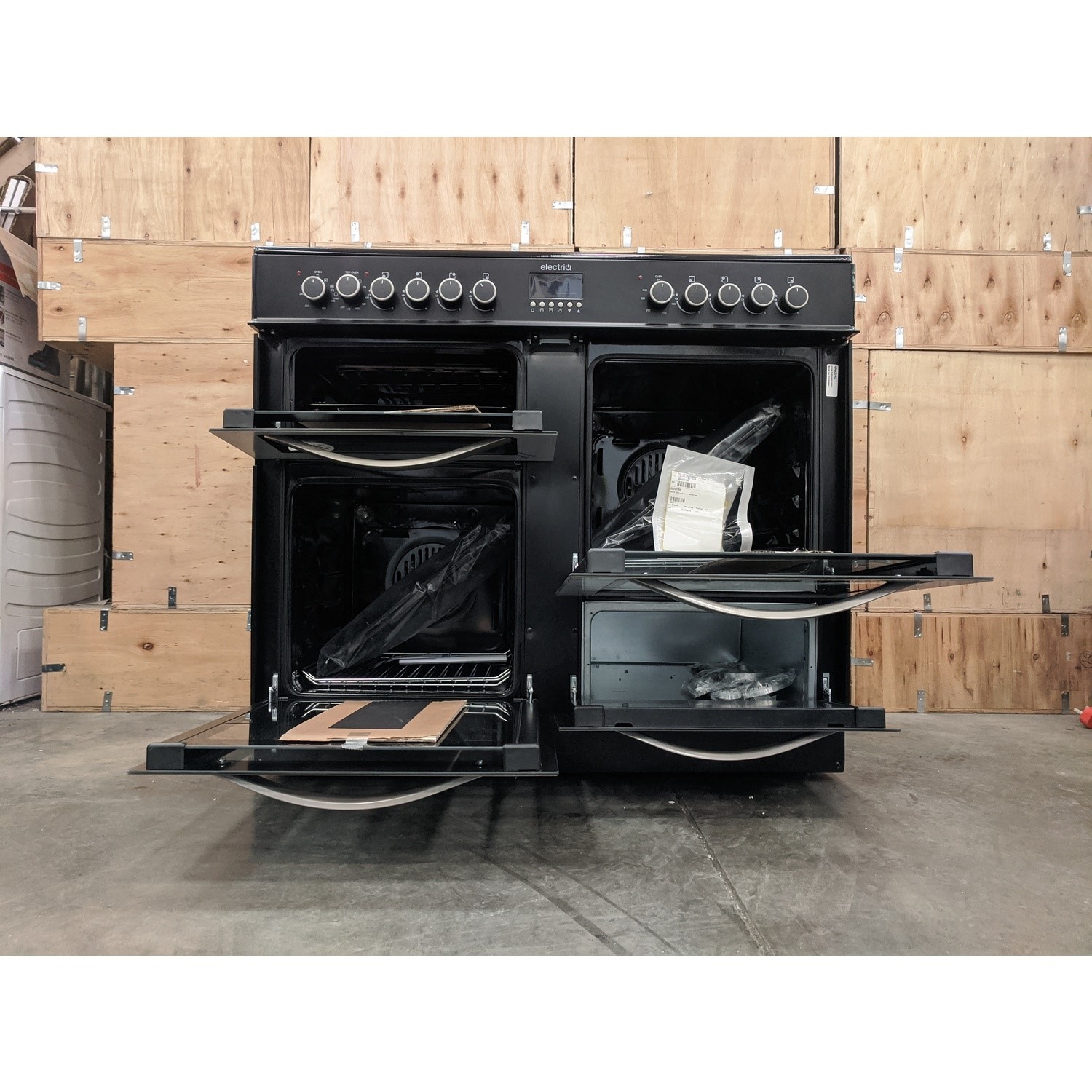 Refurbished electriQ EQRANGE100SS 100cm Dusal Fuel Range Cooker electriQ