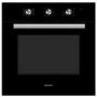 Refurbished electriQ EQOVENM2BLACK 60cm Single Built In Electric Oven Black