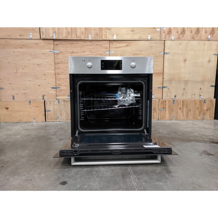 Refurbished electriQ EQBIOPYROVSTEEL 60cm Single Built In Electric Oven Stainless Steel