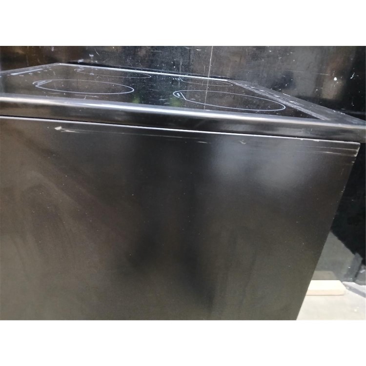Refurbished electriQ 60cm Single Oven Cooker with Induction Hob - Black