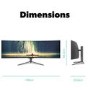 electriQ 43" QLED Super UltraWide 120hz HDR600 Curved Monitor
