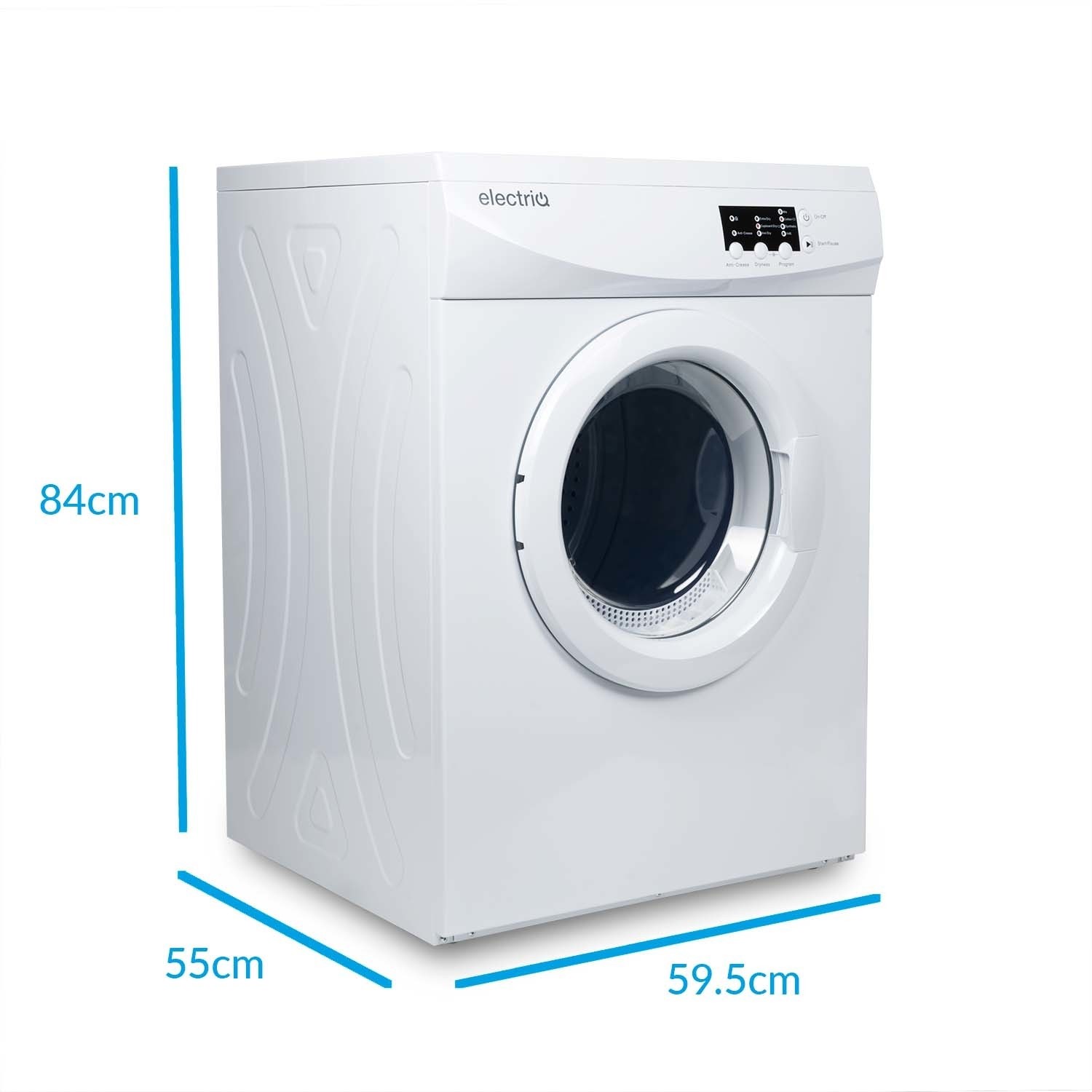 Refurbished electriQ EIQFSTD7 Freestanding Vented 7KG Tumble Dryer