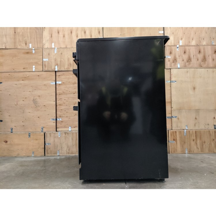 Refurbished electriQ EQEC50B3 50cm Double Cavity Electric Cooker with Ceramic Hob Black