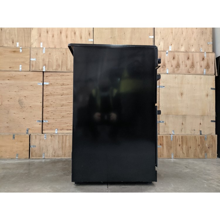 Refurbished electriQ EQEC50B3 50cm Double Cavity Electric Cooker with Ceramic Hob Black