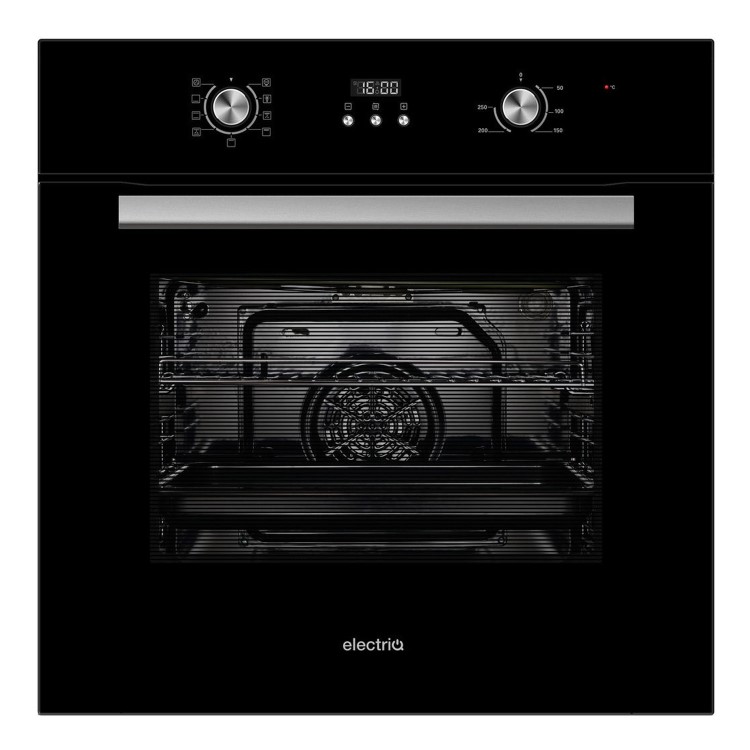GRADE A3 - electriQ 65 litre 9 Function Full Fan Electric Single Oven - Supplied with a plug 