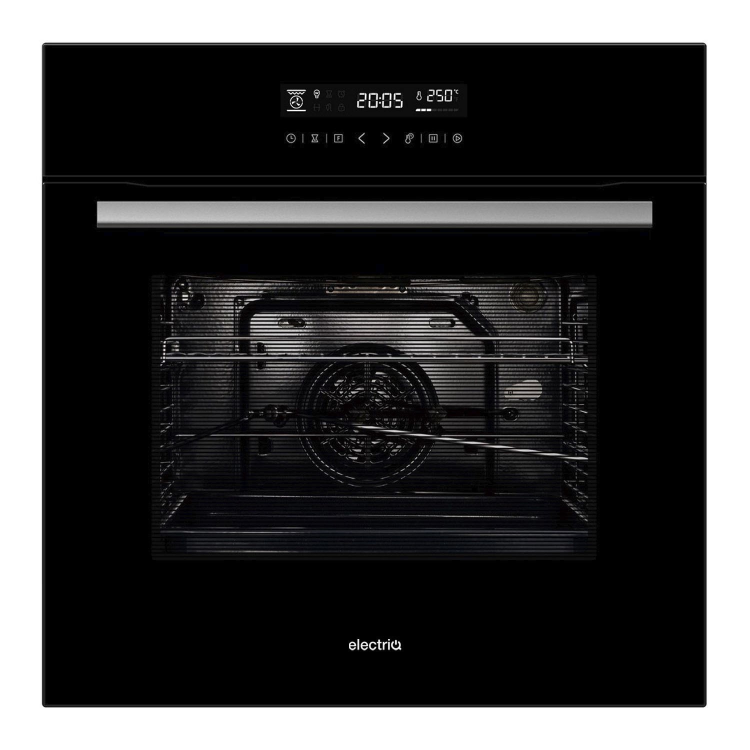electriQ Electric Touch Screen Single Oven Black electriQ