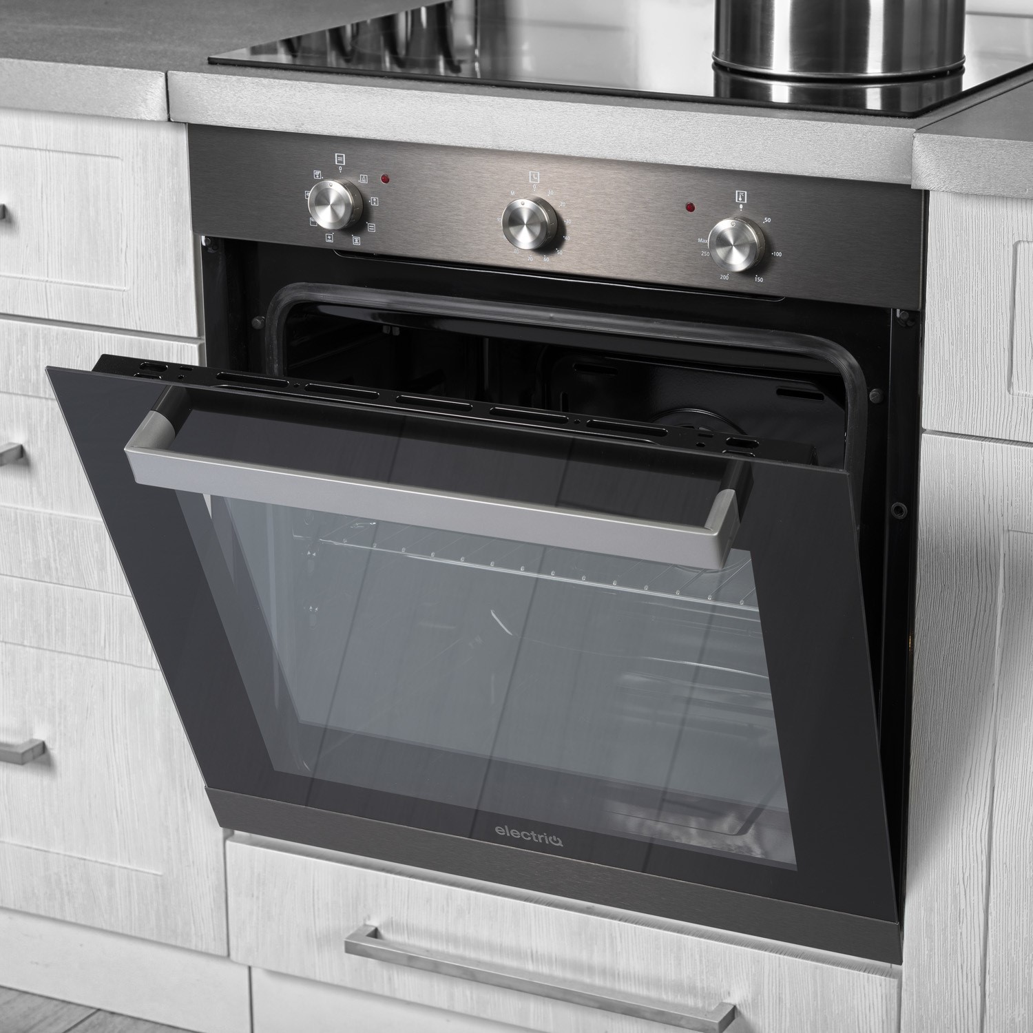 iets hoek dictator Refurbished electriQ EQBIOLG1DARKINOX 60cm Single Built In Electric Oven Dark Grey Stainless Steel | electriQ iets hoek dictator Refurbished electriQ EQBIOLG1DARKINOX 60cm Single Built In Electric Oven Dark Grey Stainless Steel | electriQ