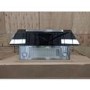Refurbished electriQ eIQCHB90B 90cm Angled Cooker Hood with Optional Chimney Black Glass and Stainless Steel