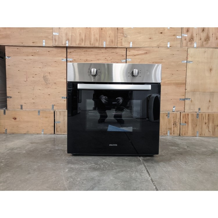 Refurbished electriQ EQOVENM1 60cm Single Built In Electric Oven Stainless Steel