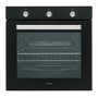 electriQ Plug In Fan Assisted Electric Single Oven - Black