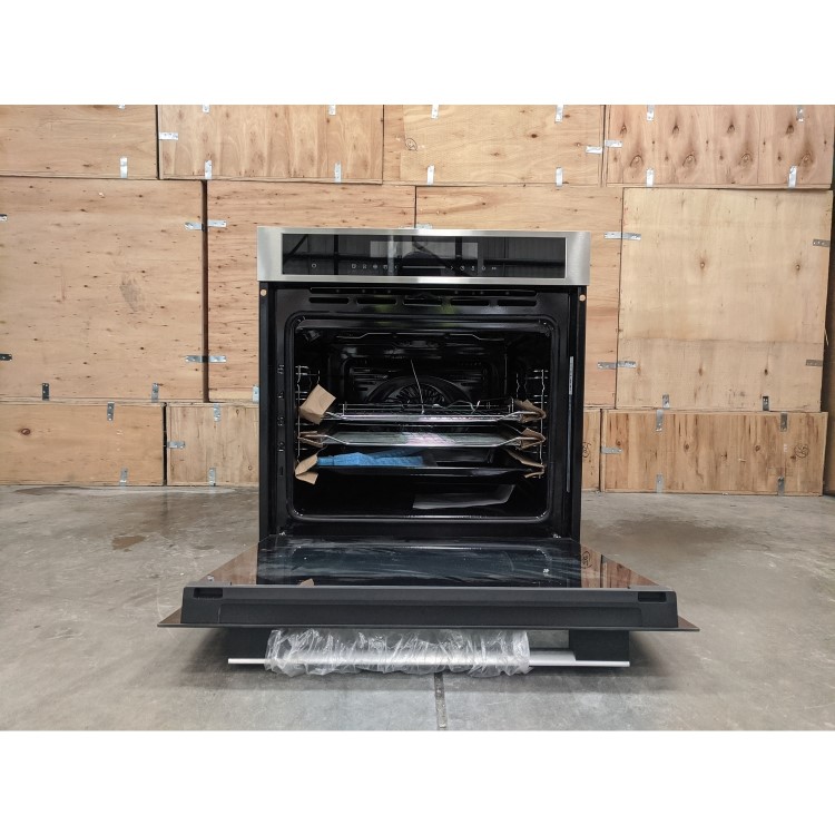 Refurbished electriQ EQOVENM4STEEL Touch Control 60cm Single Built In Electric Oven Stainless Steel
