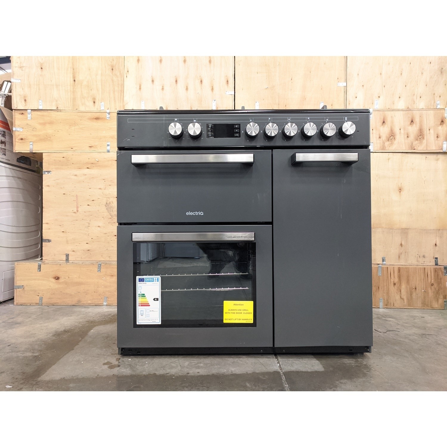 Refurbished electriQ IQRANGE90CG 90cm Dual Fuel Triple Cavity Range