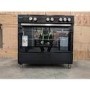 Refurbished electriQ EQRANGE90GASBLACK 90cm Single Oven Gas Range Cooker Black