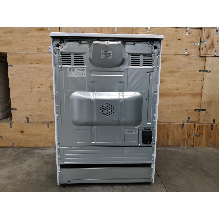 Refurbished electriQ EQEC60W1CERAMIC 60cm Electric Cooker with Ceramic Hob White