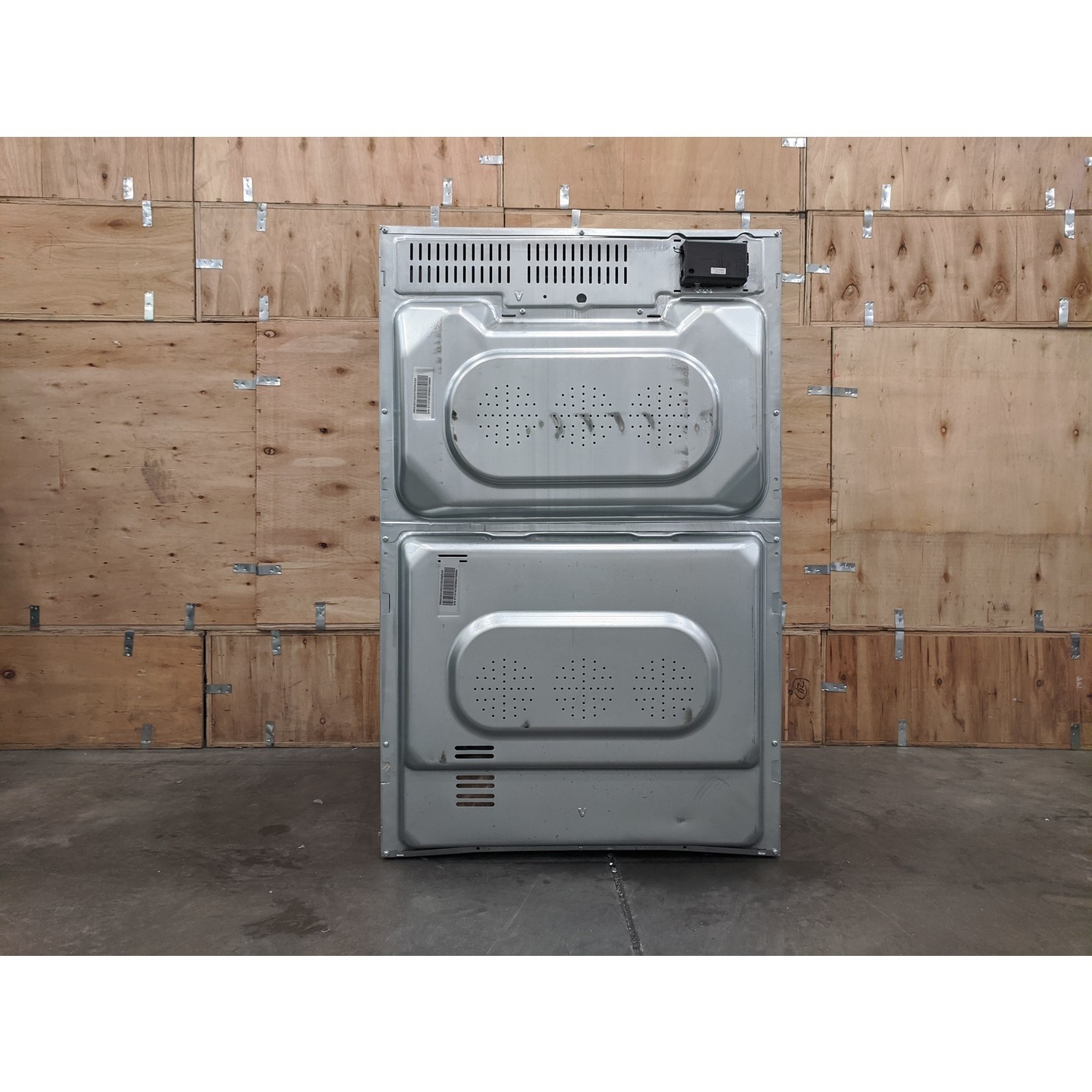 Refurbished electriQ EQDO1BLACK 60cm Double Built In Electric Oven