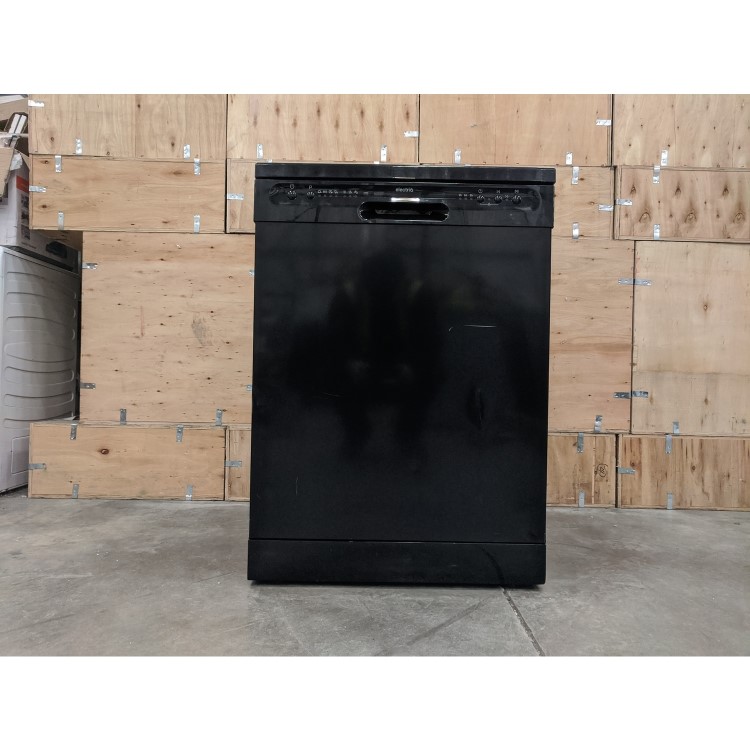 Refurbished electriQ EQ60DWBLACK 12 Place Freestanding Dishwasher Black