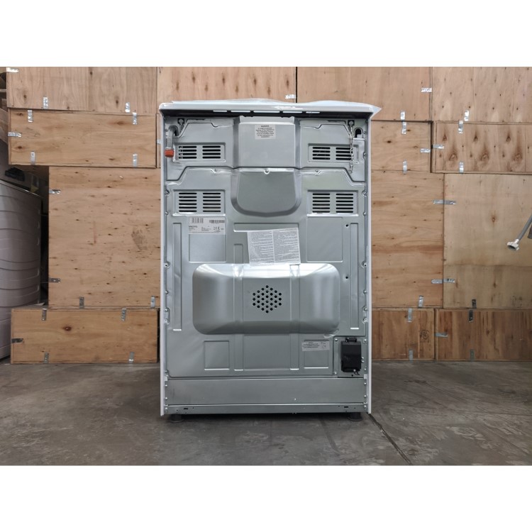 Refurbished electriQ EQDFC360WH 60cm Dual Fuel Cooker with Double Oven White