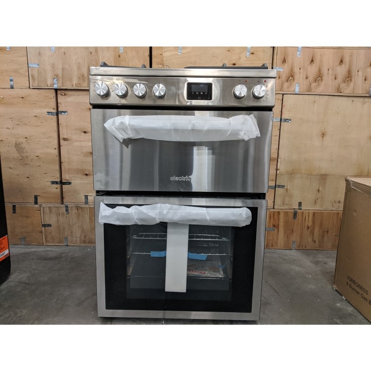 Refurbished electriQ Q60RANGESS 60cm Mini Dual Fuel Range Cooker Stainless Steel