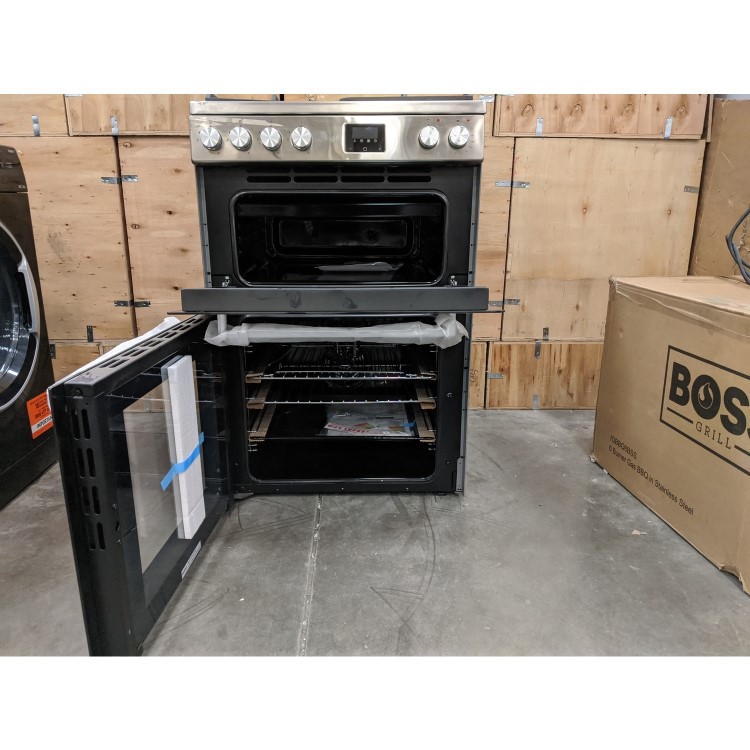 Refurbished electriQ Q60RANGESS 60cm Mini Dual Fuel Range Cooker Stainless Steel