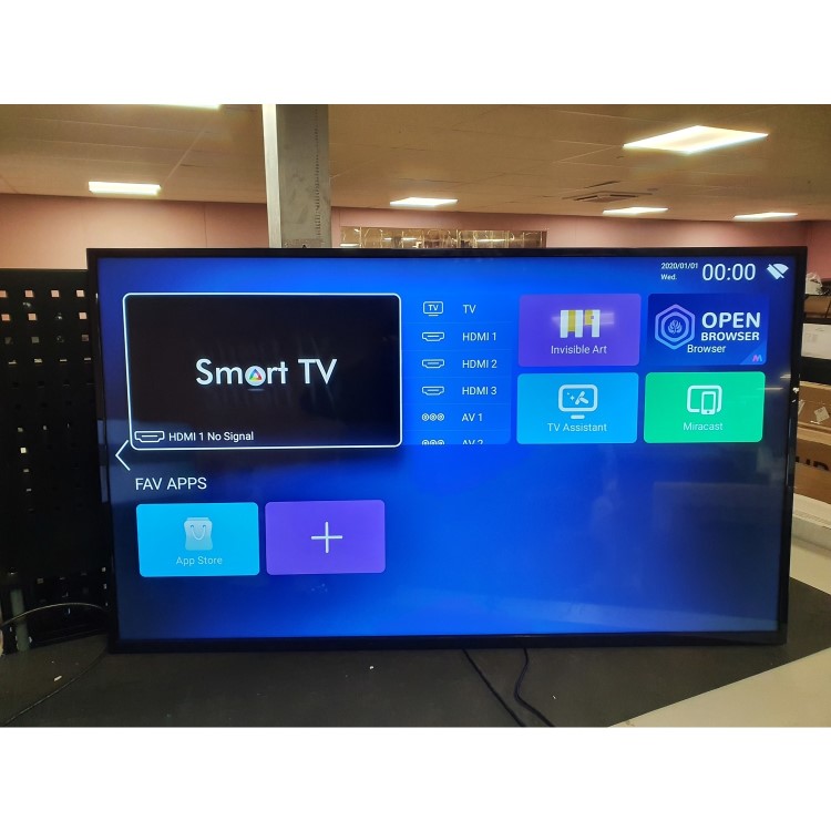 Refurbished electriQ 55" 4K Ultra HD with HDR LED Freeview HD Smart TV
