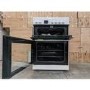 Refurbished electriQ EQEC60W4 60cm Double Cavity Electric Cooker with Ceramic Hob White