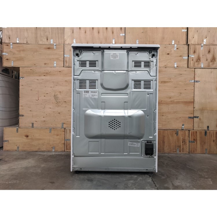 Refurbished electriQ EQEC60W4 60cm Double Cavity Electric Cooker with Ceramic Hob White