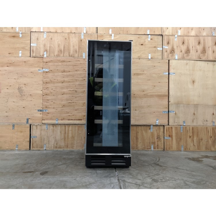 Refurbished electriQ EQWINECH30 Freestanding 18 Bottle Single Zone Under Counter Wine Cooler Stainless Steel