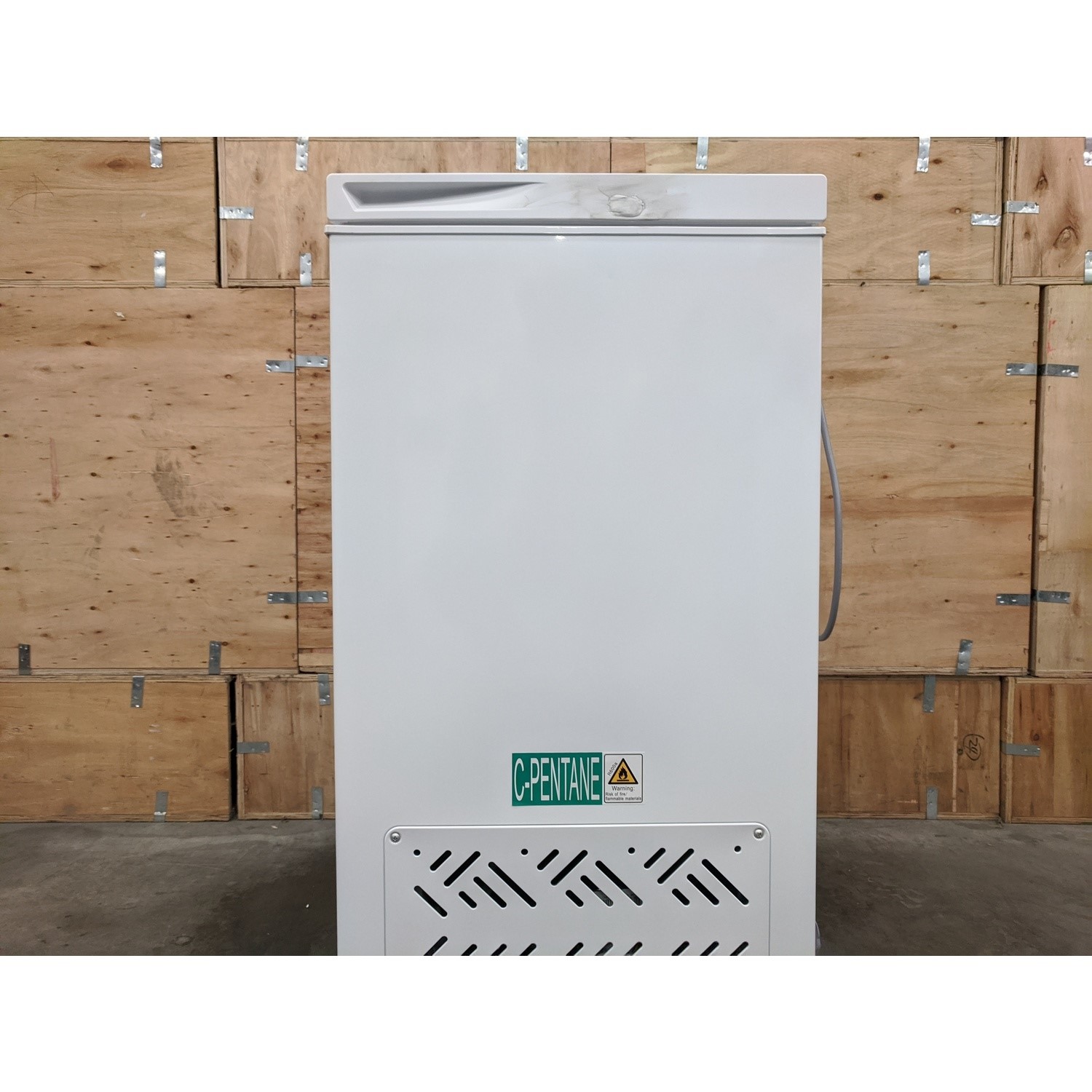 Refurbished electriQ EIQCHEST99LED 99 Litre Chest Freezer White electriQ