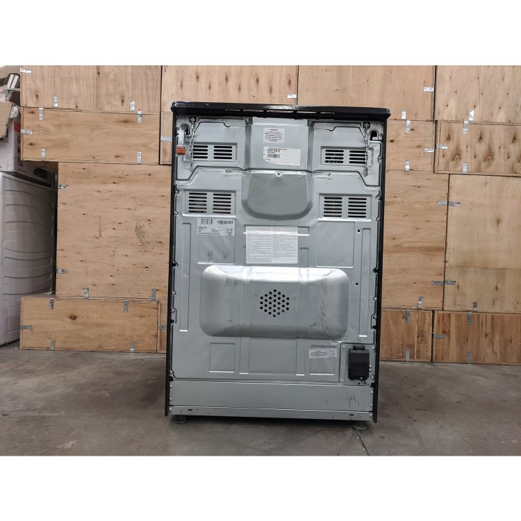 Refurbished electriQ EQDFC360CG 60cm Dual Fuel Cooker with Double Oven Charcoal Grey