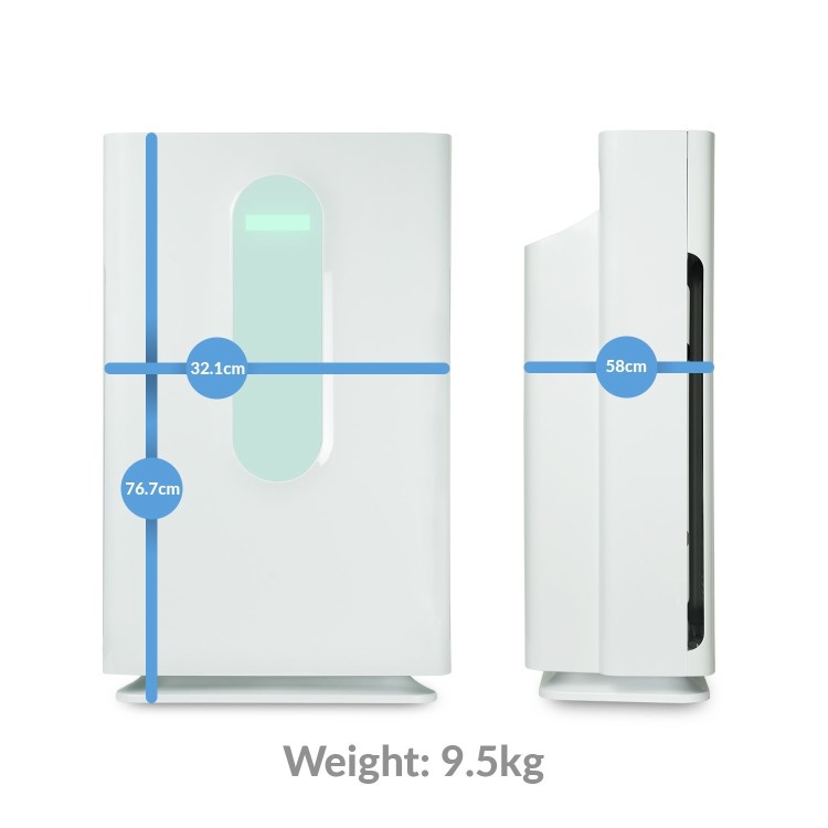 Refurbished electriQ 7 stage Antiviral Air Purifier with Air Quality Sensor and True HEPA Filter